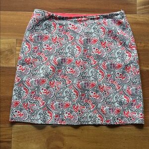 Boden Paisley Patterned Cotton Skirt 10R